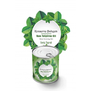 BiiShe® Konserve Bahçem Nane Yetiştirme Kiti