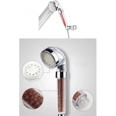 BiiShe® Renk Değiştiren Led Işıklı Su Tasarruflu Basınçlı Duş Başlığı