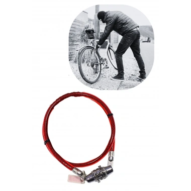 BiiShe® Şifreli Pratik ve Sağlam Bisiklet Kilidi