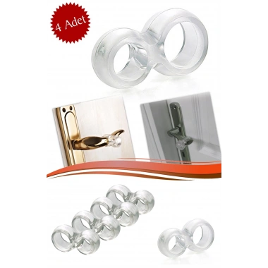 BiiShe® Silikon Kapı & Pencere Vurma Önleyici Stoper Kapı Tamponu 4 Adet