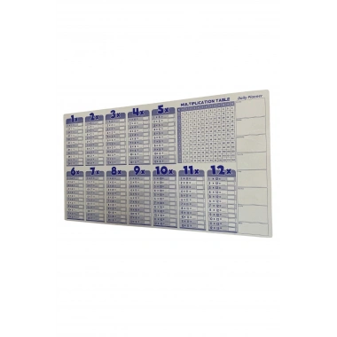 BiiShe® Statik Akıllı Kağıt Ingilizce Çarpım Tablosu 100x56 Cm