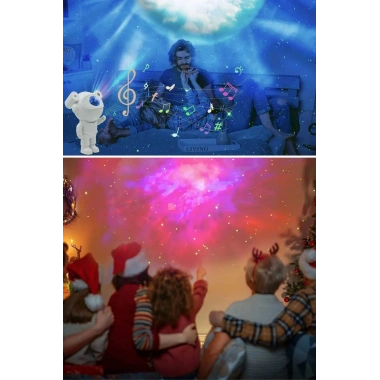 BiiShe® Stickerlı ,Kumandalı ASTRONOT Model Gece Lambası