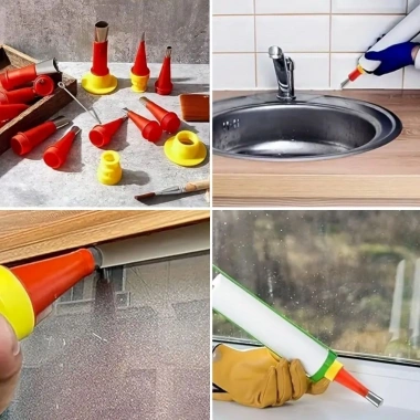 BiiShe®30 Parça Silikon Kalafat Mastik Alet Seti Mastik Ucu