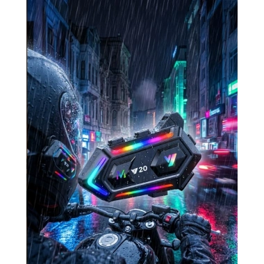 Bluetooth 5.3 Motosiklet Kask Intercom Kulaklık 1000 Metre IPX6 Su Geçirmez