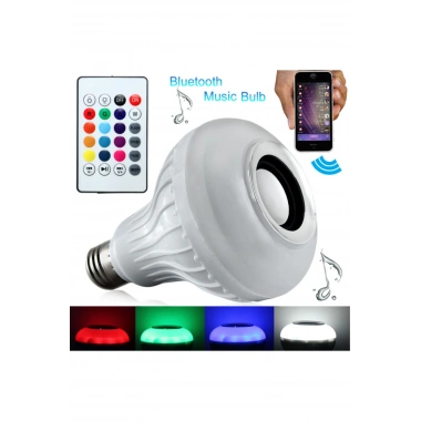 Bluetooth Hoparlör Akıllı Led Ampul Lamba (5468)