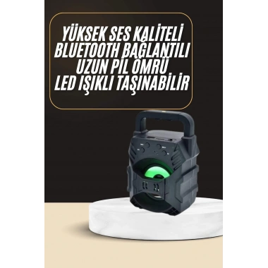 Bluetooth Hoparlör Android ve İOS Uyumlu Ses Bombası USB Girişli Taşınabilir