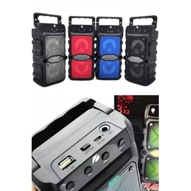 Bluetooth Hoparlör Çift Mikrofonlu Güçlü Ses Kaliteli Kesintisiz Kablosuz