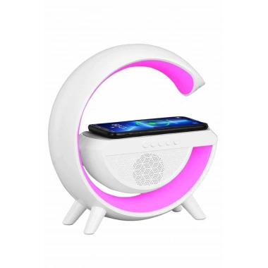 Bluetooth Hoparlör G Şekli Atmosfer Akıllı Rgb Lamba Wireless Kablosuz Şarj