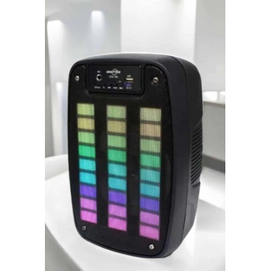 Bluetooth Hoparlör RGB Işıklı USB SD Kart Girişli Taşınabilir
