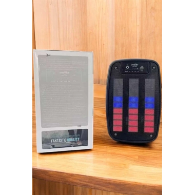 Bluetooth Hoparlör RGB Işıklı USB SD Kart Girişli Taşınabilir