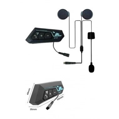 Bluetooth Kask Kulaklığı Intercom 5.0 Bluetooth Android ve İOS Uyumlu