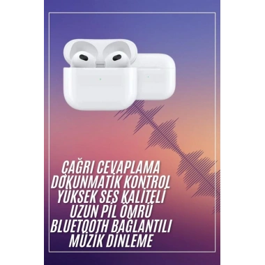 Bluetooth Kulaklık 3. Nesil Ios Android Uyumlu Yeni Nesil Wireless Charge