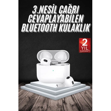 Bluetooth Kulaklık 3. Nesil Ios Android Uyumlu Yeni Nesil Wireless Charge