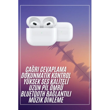 Bluetooth Kulaklık 3. Nesil Ios Android Uyumlu Yeni Nesil Wireless Charge
