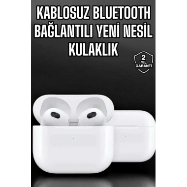 Bluetooth Kulaklık 3.Nesil Kablosuz Uzun Pil Ömrü Dokunmatik Kontrol