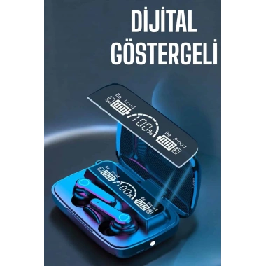 Bluetooth Kulaklık Dijital Göstergeli Kablosuz Uzun Pil Ömrü