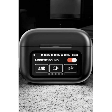 Bluetooth Kulaklık Kablosuz Ekranlı ANC/ENC Destekli Dokunmatik