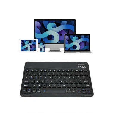 Bluetooth Şarj Edilebilir Mini Q Klavye Kablosuz Taşınabilir
