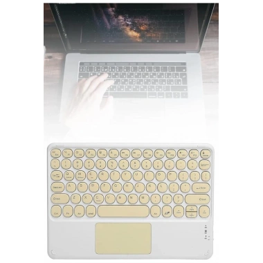 Bluetooth Touchpad Klavye 10.9 inch Kablosuz Wifi Q Klavye Slim