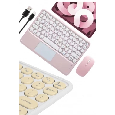 Bluetooth Touchpad Klavye 10.9 inch Kablosuz Wifi Q Klavye Slim