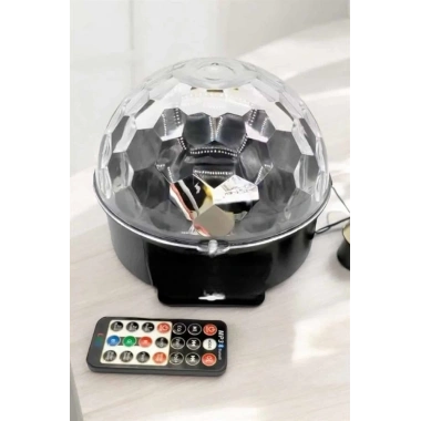 Bluetooth ve Uzaktan Kumandalı Çok Renkli Masaüstü Disko Topu