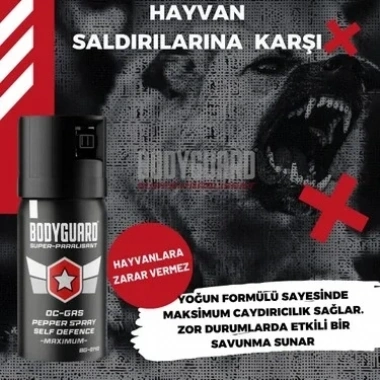Bodyguard Biber Gazı Sprey 40ML Bodyguard (Göz Yaşartıcı Sprey) (5468)