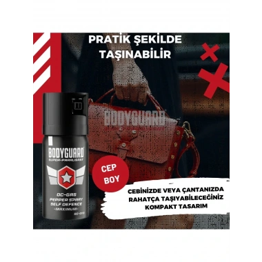 Bodyguard Biber Gazı Sprey 40ML Bodyguard (Göz Yaşartıcı Sprey) (5468)