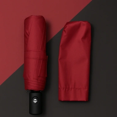 Bordo Kılıflı Otomatik Kompakt Şemsiye