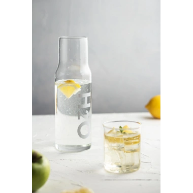 Borosilikat Cam Gri Başucu Sürahisi & Cam Sürahi * 600 ml