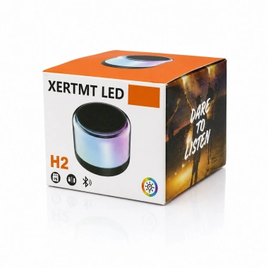 BT - SD - USB ŞARJLI RGB IŞIKLI BLUETOOTH WİRELESS SPEAKER HOPARLÖR 3W PL-4675 (5468)