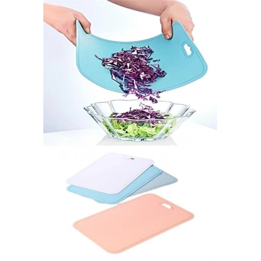 Bükülebilir Esnek Kesme Matı Meyve Sebze Doğrama Kesme Tahtası 20x30 cm (5468)