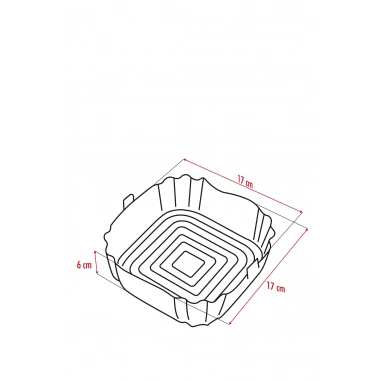 Bütün Airfryerlere Uyumlu Krem Silikon Pişirme Kabı