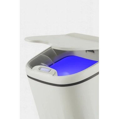 Büyük Sensörlü Çöp Kovası - Akıllı Teknolojik Sterilize Antibakteri Pil Hediyeli Set