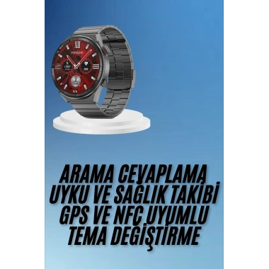 Çağrı Cevaplama Sesli Asistan Çoklu Dil Desteği 5.0 Bluetooth Akıllı Saat