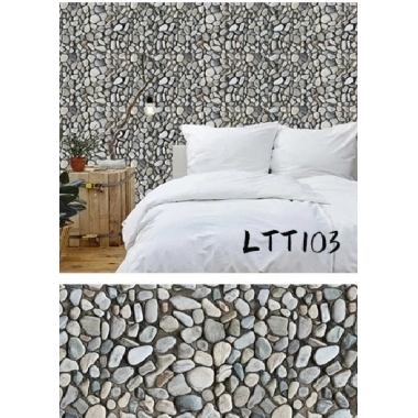 Çakıl Taşı Desenli Yapışkanlı Kaplama Kağıdı  Büyük Boy 3 Metre