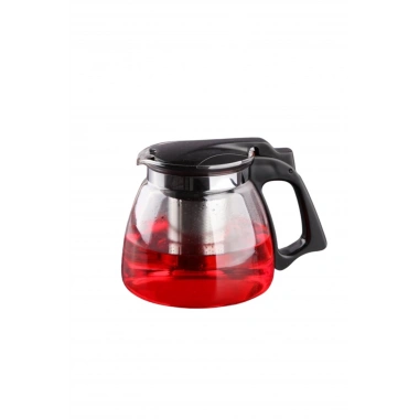 Cam Demlik 900 ml Çelik Süzgeçli