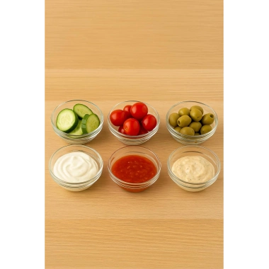 Cam Kase Seti 6’lı 155 ml