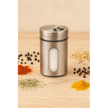 Cam Metal Kapaklı Tuzluk 100 ml