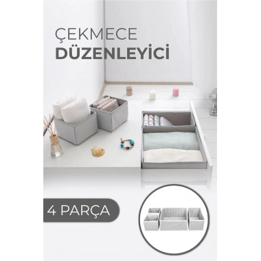 Çekmece Düzenleme Kutu Seti Organizer 4lü Set (5468)
