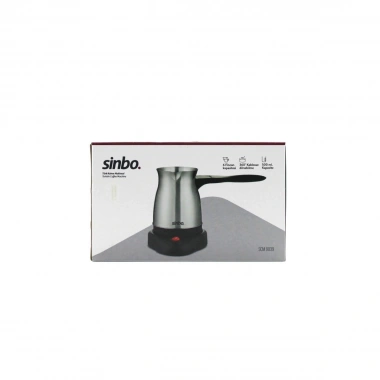 ÇELİK ELEKTRİKLİ CEZVE TÜRK KAHVE MAKİNESİ - 6FİNCAN=500ML 360° KABLOSUZ KULLANIM KATLANIR KULP SCM-9038 (5468)