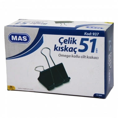 ÇELİK KISKAÇ 51MM 12 PARÇA OMEGA KOLLU CİLT KISKAÇI (5468)