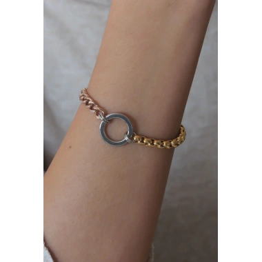 Çelik Mix Renk Kadın Bileklik