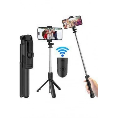 Cep Telefonu Tripod Standı Manyetik Selfie Sopa Bluetooth Uzaktan Kumandalı