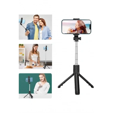 Cep Telefonu Tripod Standı Manyetik Selfie Sopa Bluetooth Uzaktan Kumandalı