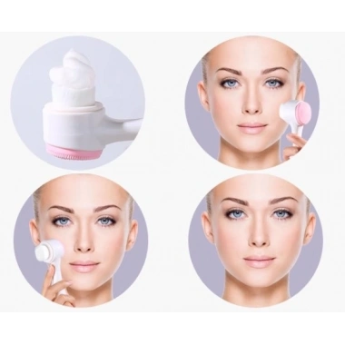 Çift Taraflı 3D Yumuşak Yüz Bakım Fırçası (5468)