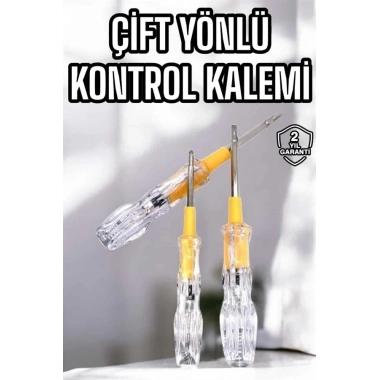 Çift Taraflı Elektrik Kontrol Kalemi Şeffaf Tornavida