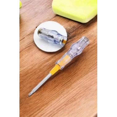 Çift Taraflı Elektrik Kontrol Kalemi Şeffaf Tornavida