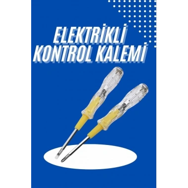Çift Uçlu Kontrol Kalemi Elektrik Test Kalemi Şeffaf