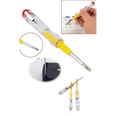Çift Uçlu Kontrol Kalemi Elektrik Test Kalemi Şeffaf