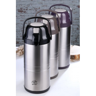 CKR-2009 4.5LT  ÇELİK TERMOS POMPALI - MUSLUKLU (5468)